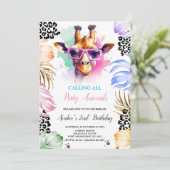 Appel à tous les animaux de fête Invitation d'anni (Debout devant)