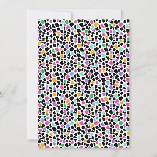 Appel à tous les animaux de fête Invitation d'anni (Dos)