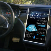 Appel à tous les Campers Blue Birthday Invitation