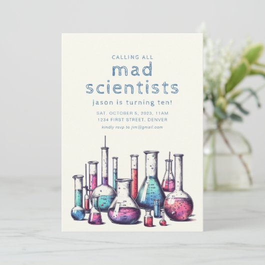 Appel à tous les scientifiques fous Invitation de (Debout devant)