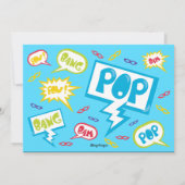 Appel à tous les super-héros Invitation à la fête  (Dos)