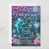 Appel à toutes les fées Invitation d'anniversaire (Devant)
