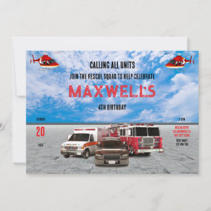 Appel à toutes les unités Invitation d'anniversair