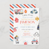 Appel à toutes les unités Invitation d'anniversair (Devant / Derrière)