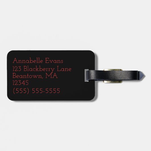 Appel Bagagelabel (Achterkant horizontaal)