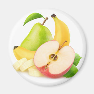 Appel, banaan en peren magneet