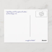  appel bloesems briefkaart (Achterkant)