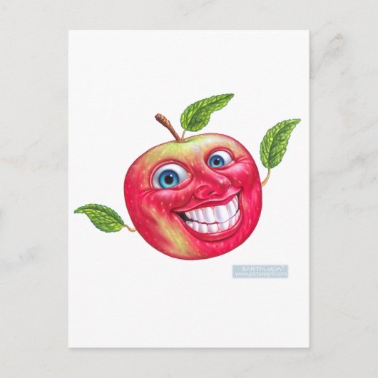 appel briefkaart (Voorkant)