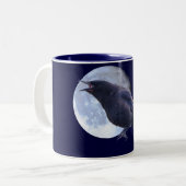 Appel Crow & Pleine lune Wildlife Lover Mug (Devant gauche)