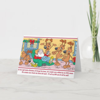 Appel de CPA Père Noël de comptable pour la carte