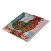 Appel du matin, Coq, Carreau (Côté)