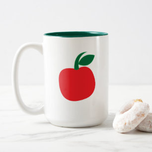 Appel Fruit  Tweekleurige Koffiemok