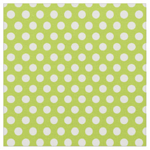 Appel Groene Polka Dots Stof