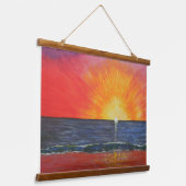 Appel huid lucht & Starburst Hangend Wandkleed (Gebogen)