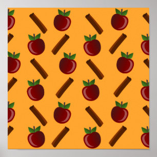Appel Kaneel Patroon Poster