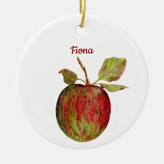 Appel Keramisch Ornament (Voorkant)