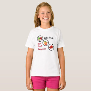 Appel, Peer & Granaatappel ontwerp T-shirt