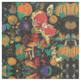 Appel & Pompoen Kruiden Herfst Stof