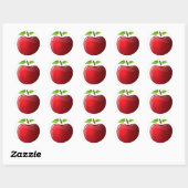 appel ronde sticker (Vel)