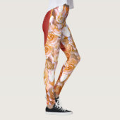 Appel, rood fruit met googly ogen - Comic Face Leggings (Rechts)