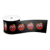 Appel, rood fruit met googly ogen - Gepersonalisee Lint (Spoel)