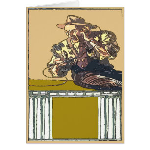 Appel téléphonique vintage