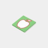 Appel van de leraar post-it® notes (Schuin)
