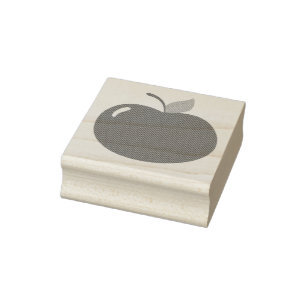 Appel van je oog - Schattigee rode Cartoon Rubberstempel
