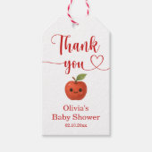 Appel van mijn oog baby shower bedank favor cadeaulabel (Voorkant)