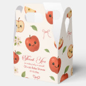 Appel van mijn oog Baby shower Bedankdoosjes (Geopend)