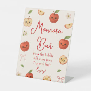 Appel van Mijn Oog Baby shower Momosa Bar Reclamebord Met Voetstuk