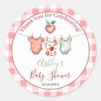 Appel van mijn oog Baby shower Ronde Sticker