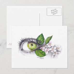 Appel van mijn oog Surrealistische tekenkunst Briefkaart