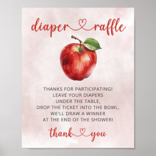 Appel van mijn oogluier Raffle Sign Poster