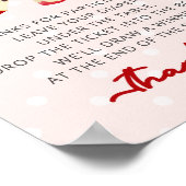 Appel van mijn oogluier Raffle Sign Poster (Hoek)