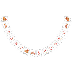 Appel van ons oog! Baby shower decoraties Vlaggetjes