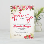 Appel van ons oog Baby shower, Herfst Baby shower Kaart (Staand voorkant)