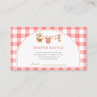 Appel van Ons Oog Baby Shower Luiers Raffle Kaart