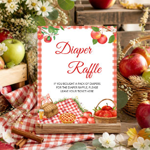 Appel van Ons Oog Herfst Baby Shower Luier Raffl Poster