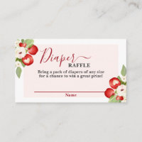 Appel van onze Eye Baby shower Luier Raffle Kaart