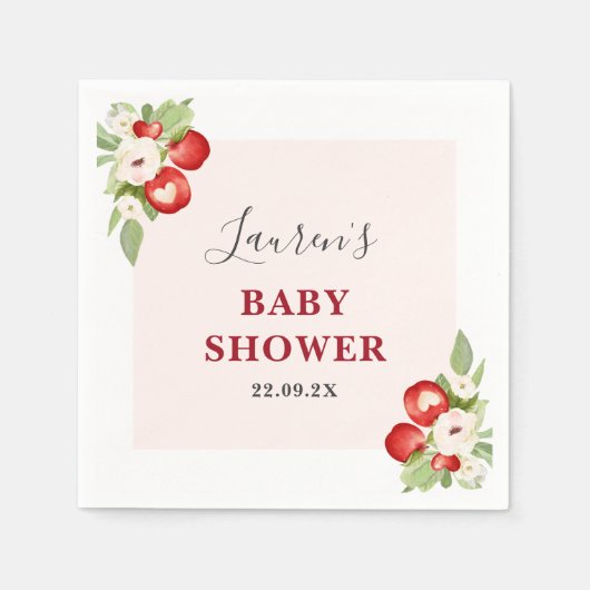 Appel van onze Eye Baby shower servetten (Voorkant)