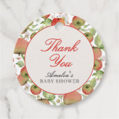 Appel van onze Eye Herfst Herfst Baby shower Bedankjes Labels (Voorkant)