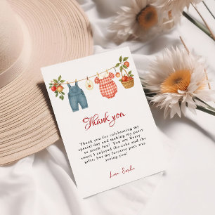 Appel van onze ogen Fruit Baby shower Bedankt Card Kaart