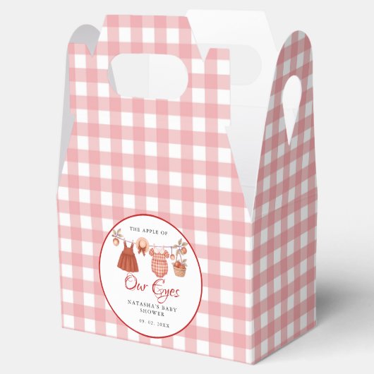 Appel van onze ogen Fruit Herfst baby shower dank Bedankdoosjes (Geopend)