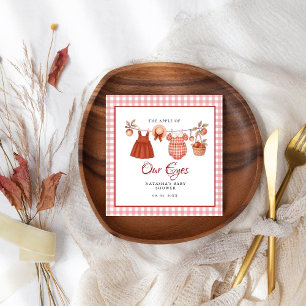 Appel van onze ogen Fruit Herfst baby shower dank  Servet