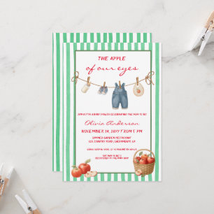 Appel van onze ogen groene Baby Shower Kaart