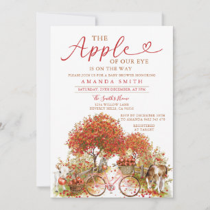 Appel van Onze Oog Baby shower Bow Sinaasappel Gin Kaart