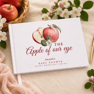 Appel van onze oog baby shower gast boek