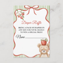 Appel van onze oog Baby shower Luier Raffle
