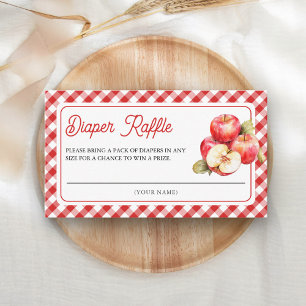 Appel Van Onze Oog Baby Shower Luier Raffle Informatiekaartje